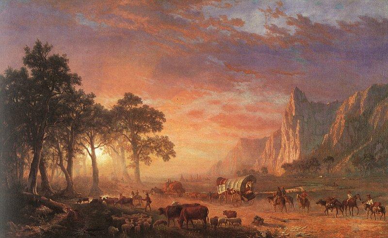Albert Bierstadt The Oregon Trail oil painting image